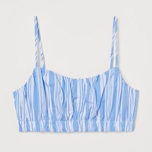 lemlem x H&M Lyocell Blend Crop Top
Light Blue & White Striped Pattern
Small